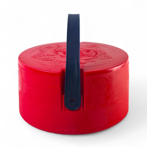 Vintage Tri-Chem Liquid Embroidery Set - Red Rose Carrying Case & Multi-Color... - Picture 6 of 8